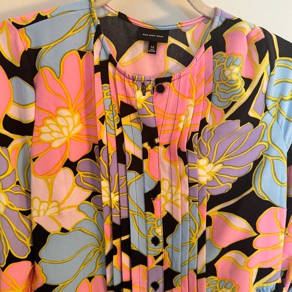 WEWOREWHAT floral pucci style flutter dress - Picture 5 of 5